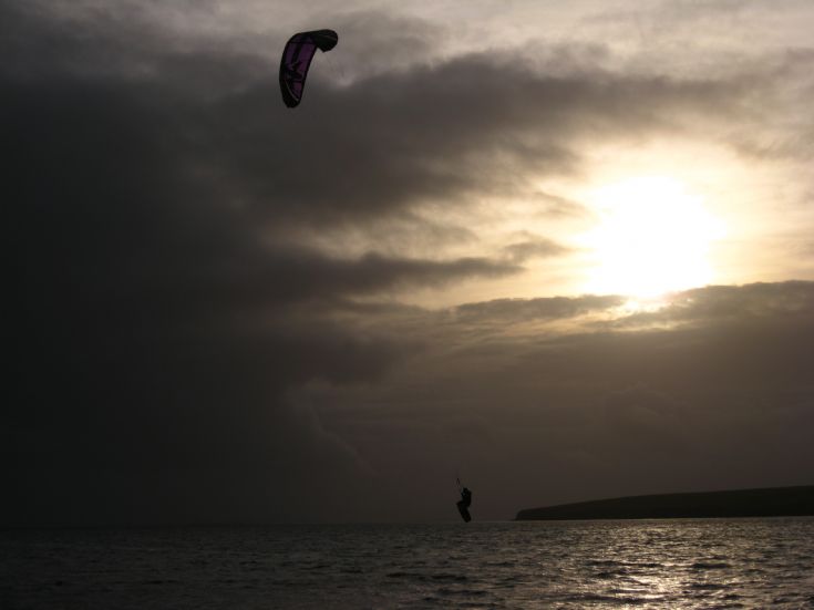 Kite surfing at Scapa