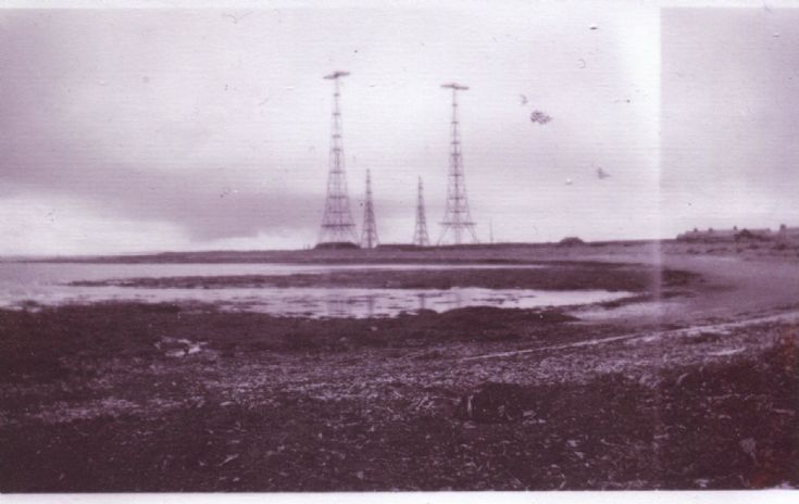 Pylons at Lopness, Sanday
