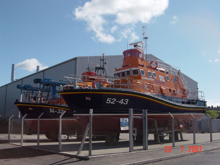 Two lifeboats at Buckie.