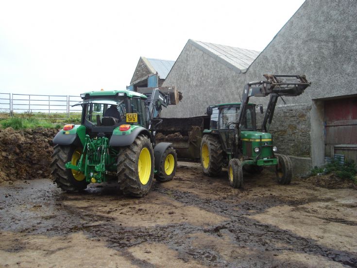 3 generations of John Deere