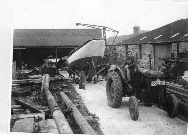 Barabel in Maxwell's boatyard