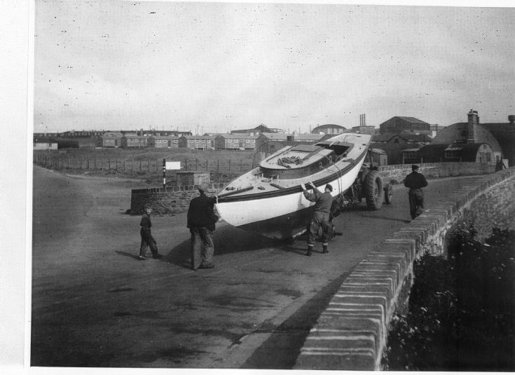 Barabel going over the brig at the Ayre Mills