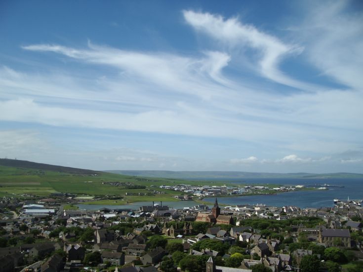 Kirkwall from the air