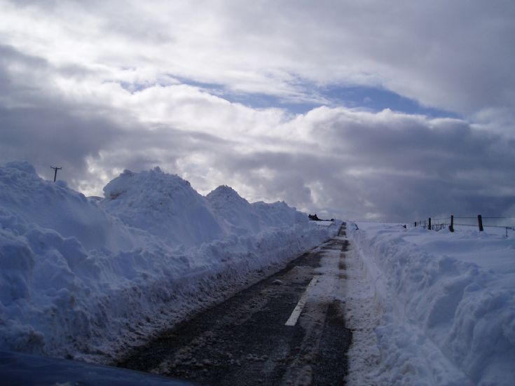 Snowy road