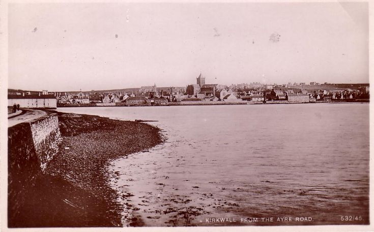 Kirkwall from the Ayre Road.