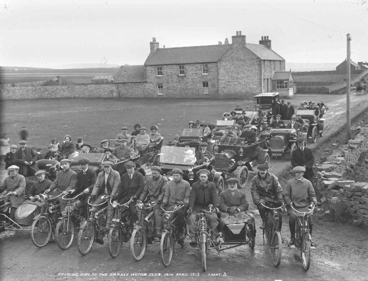 Opening run of Orkney Motor Club 18th April 1917