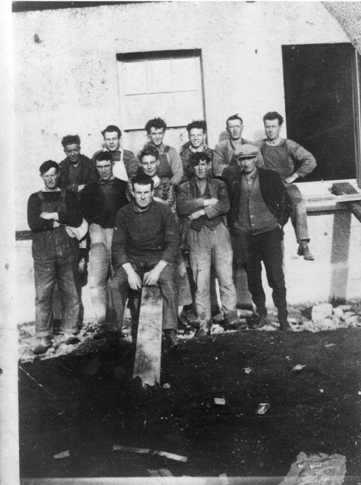 Men at work North Ronaldsay lighthouse