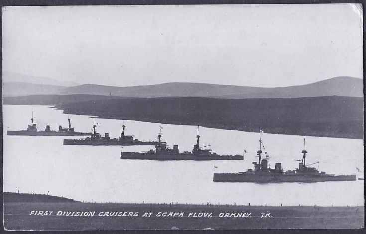 First Division Cruisers at Scapa Flow 