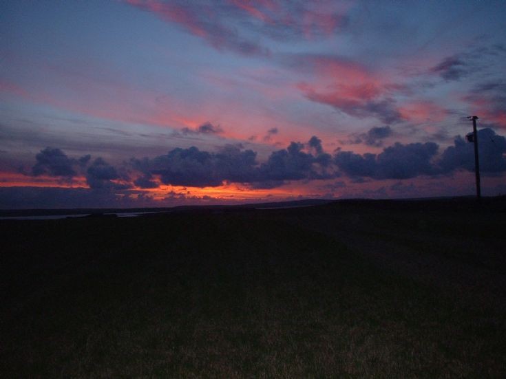 Sunset over Loch of Stenness