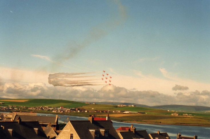 Red Arrows over Stromness 2