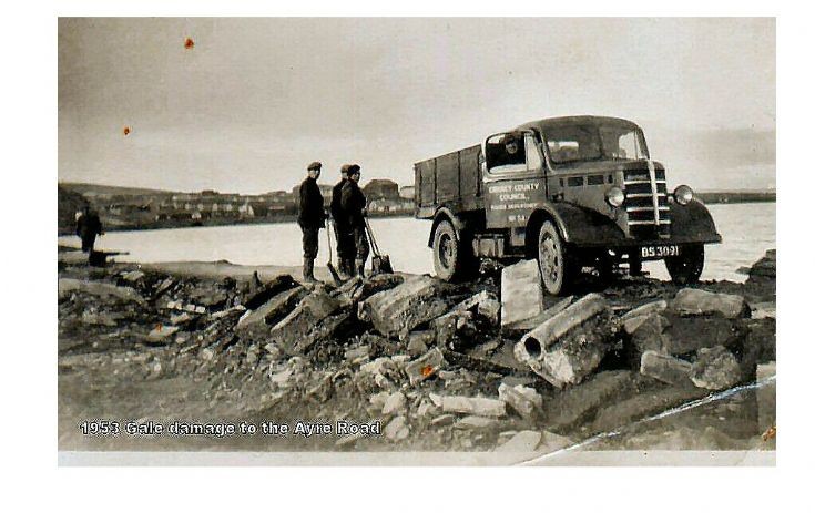Gale damage to the Ayre Road
