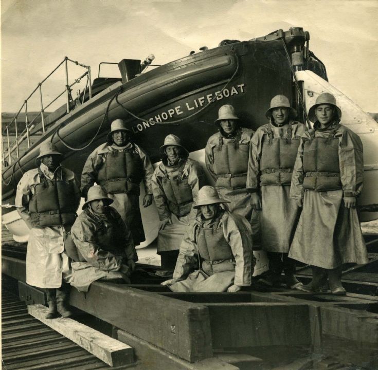 Crew of the Longhope lifeboat 