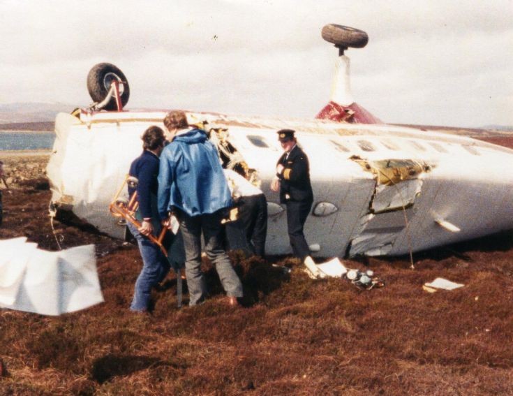 Plane crash on Flotta