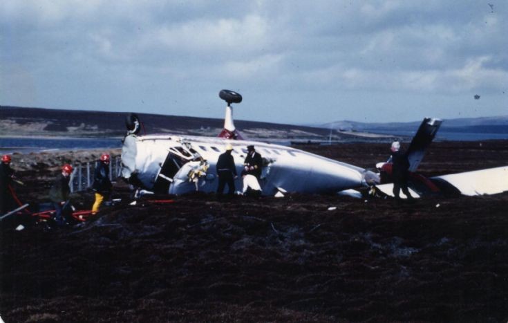 Flotta plane crash