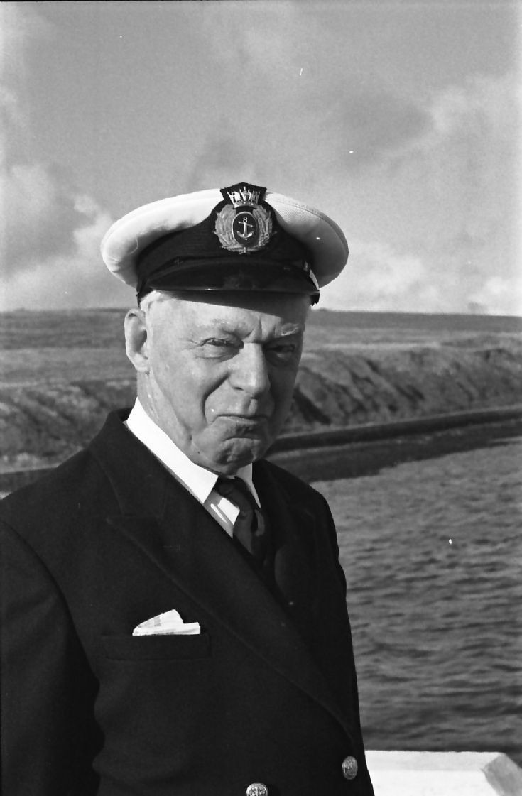 Isaac in his role as Harbourmaster at Scapa