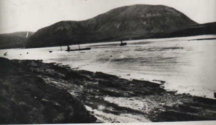 Block ships in Burra Sound 