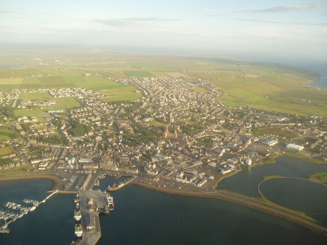 Kirkwall from the air 1