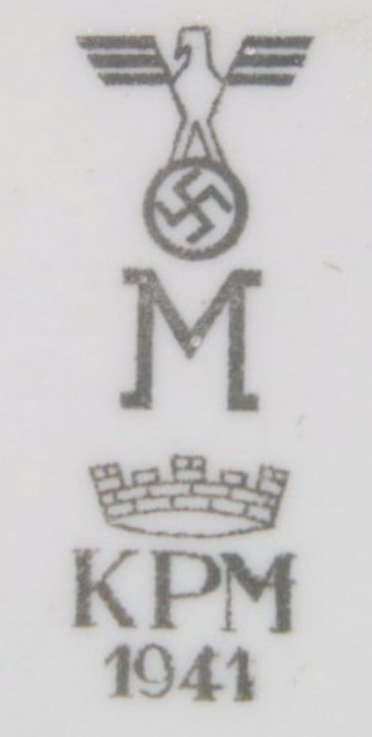 German Navy WW2 tableware markings