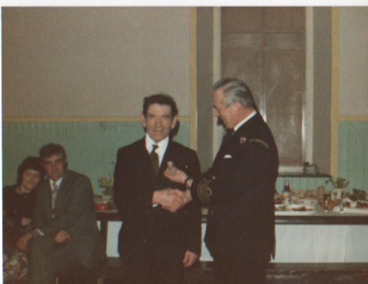 Presentation of Coastguard long service medal