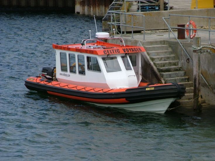 North Isles fast boat at Eday Pier