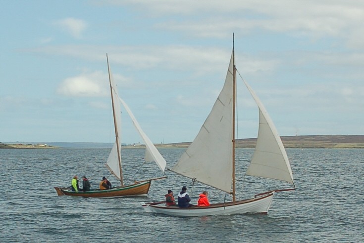 Yoles in 2010 Longhope regatta