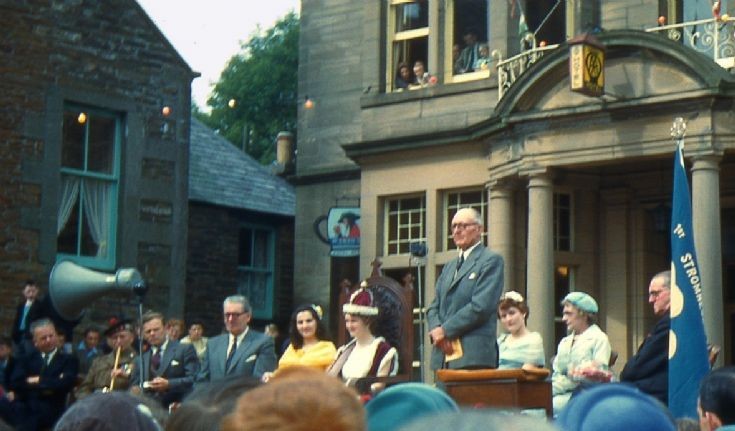 Opening Stromness Shopping Week, late 50s