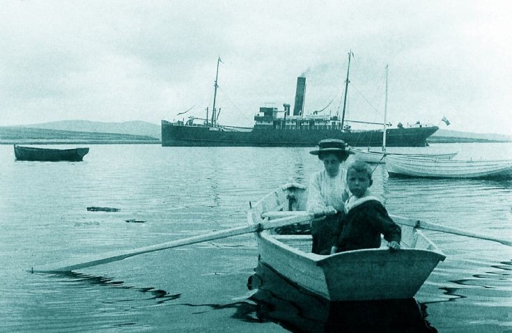 Rowing in Stromness Harbour