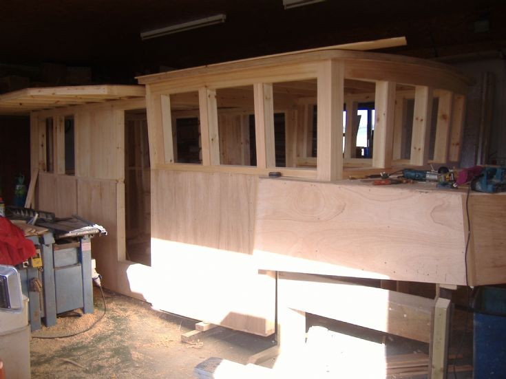 Wheelhouse under construction
