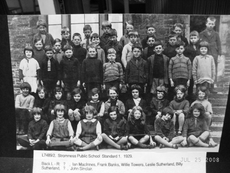 Stromness Public School - Standard 1 - 1929