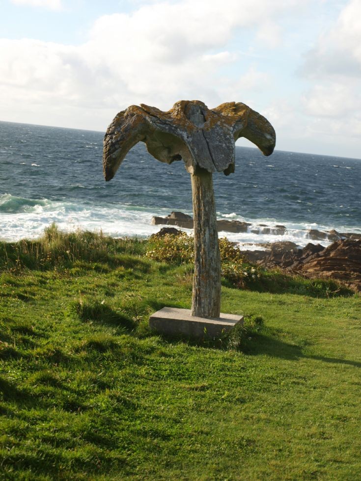 Restored whalebone at Birsay