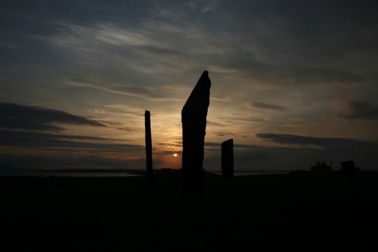 Standing Stones at sunset