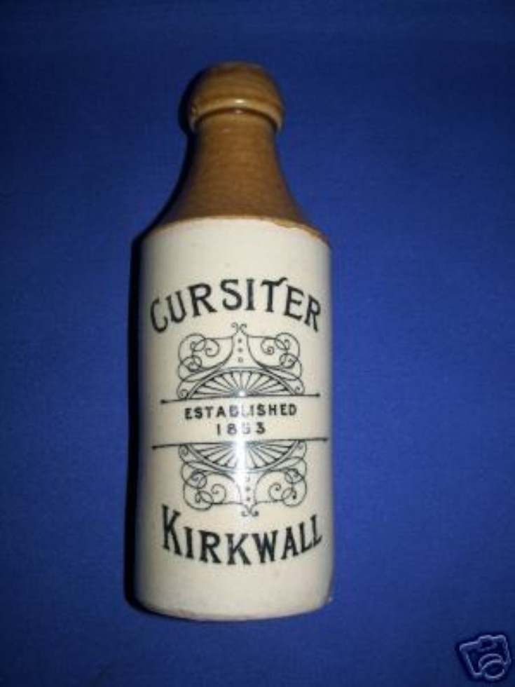 Earthenware bottle, Cursiter Kirkwall