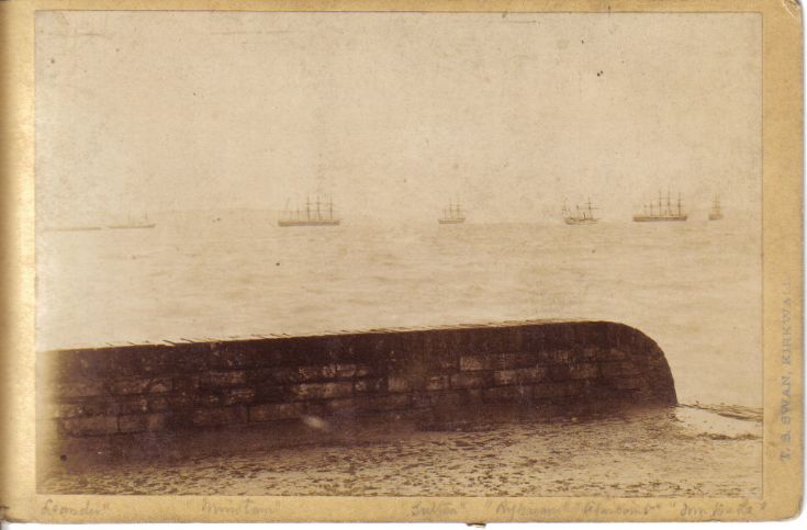 Boats in the bay at Kirkwall