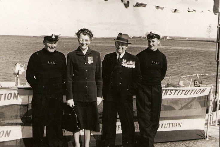 Naming ceremony of Stronsay lifeboat 1955.