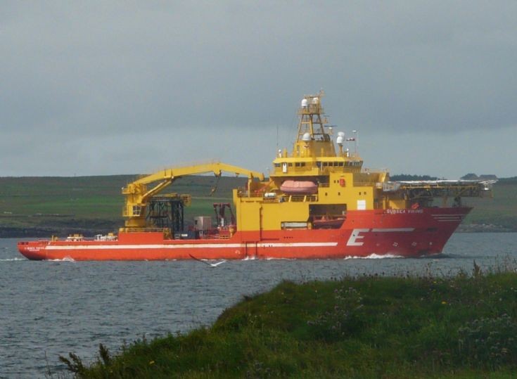 Subsea Viking passing Point of Rerwick