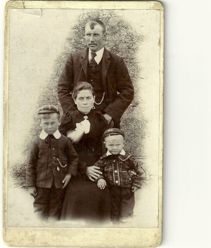 James & Barbara Burghes of Stronsay, with sons