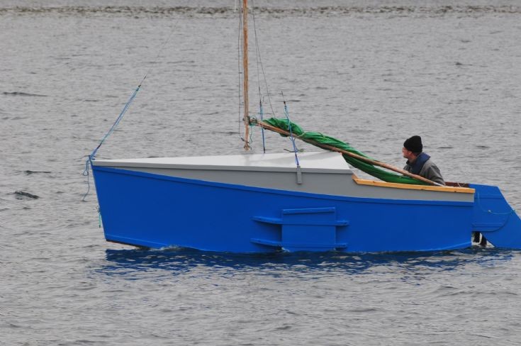Strange vessel sailing in Scapa Flow