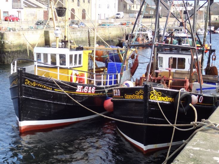 Kirkwall prawn boats at Burghead