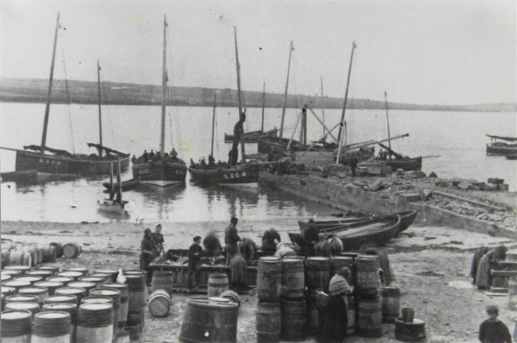 Herring boats at Burray Pier