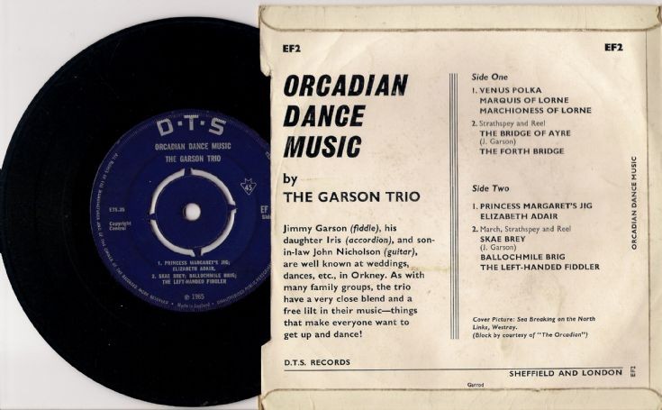 Side 2 of The Garson Trio E.P