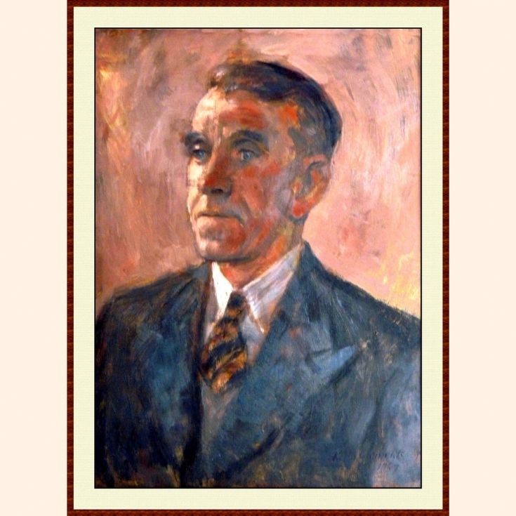 Robert Kelday portrait in oils by Keith Clements