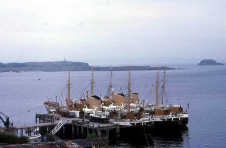 Pole Star, Fingal and Hesperus tied up at Oban