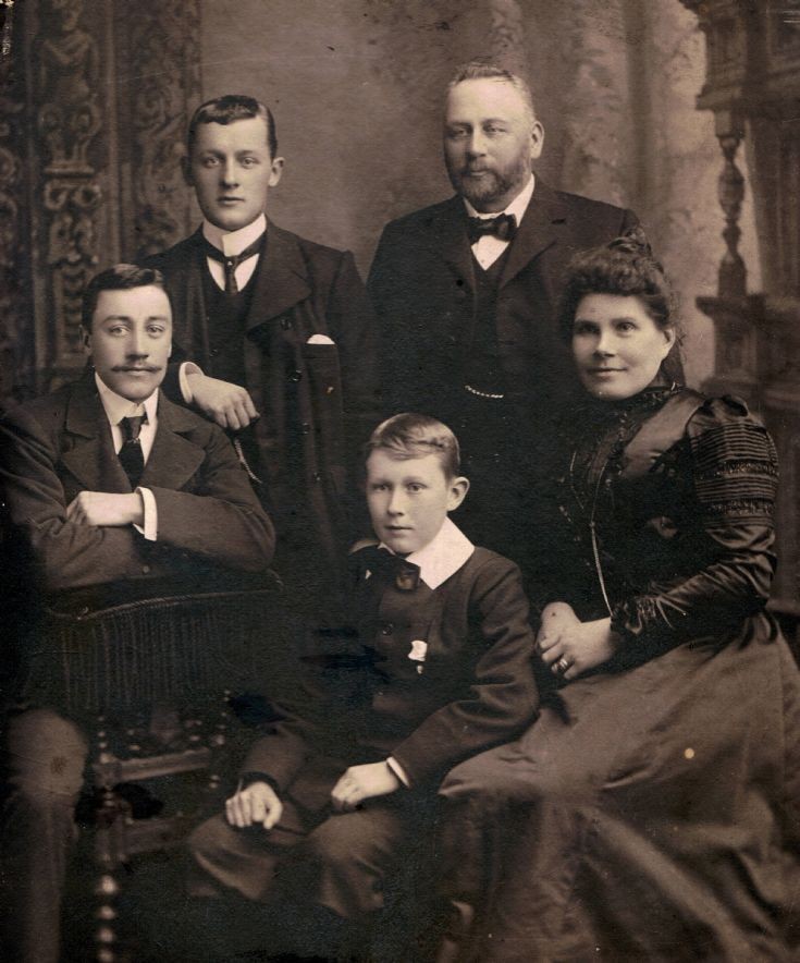 Cooper family, Highbury, Kirkwall circa 1900