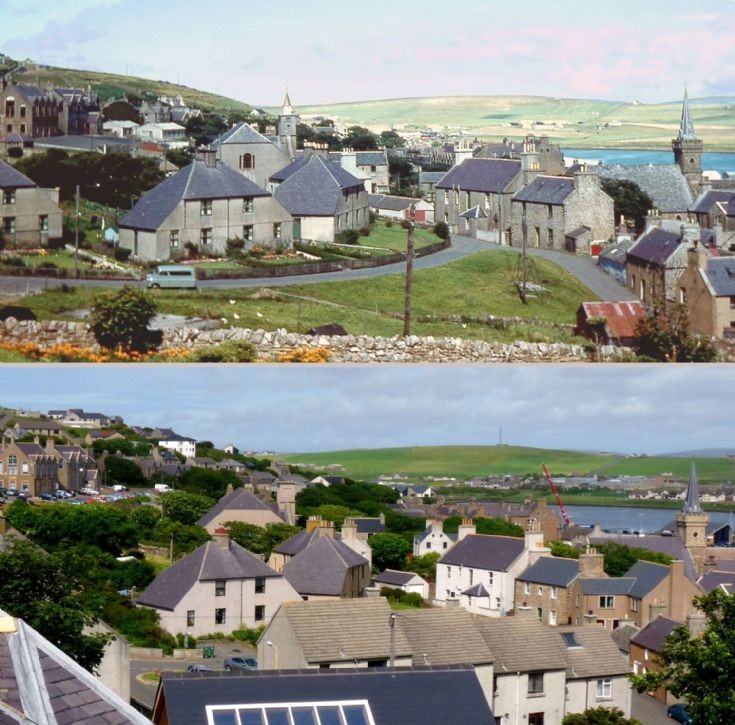 Then and now in Stromness