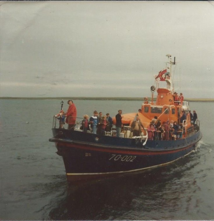 Kirkwall Lifeboat at Kettletoft Pier 1977