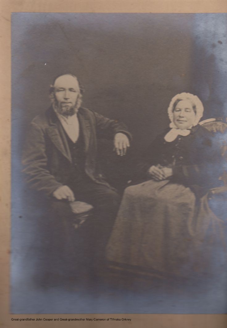 John Cooper and Mary Cameron of Tifmaka