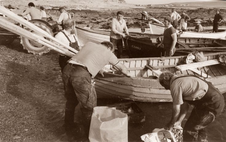 Haddock fishermen in Castra Geo Birsay