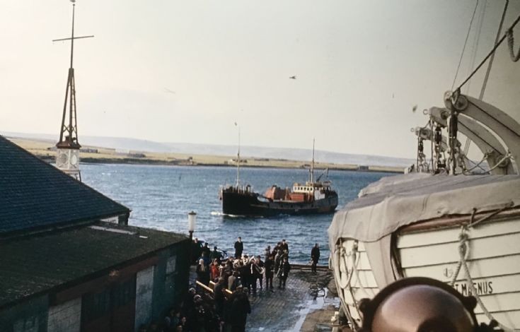 Coming into Kirkwall Harbour 1960