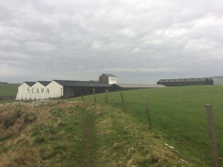 Scapa Distillery after the lum was taken down