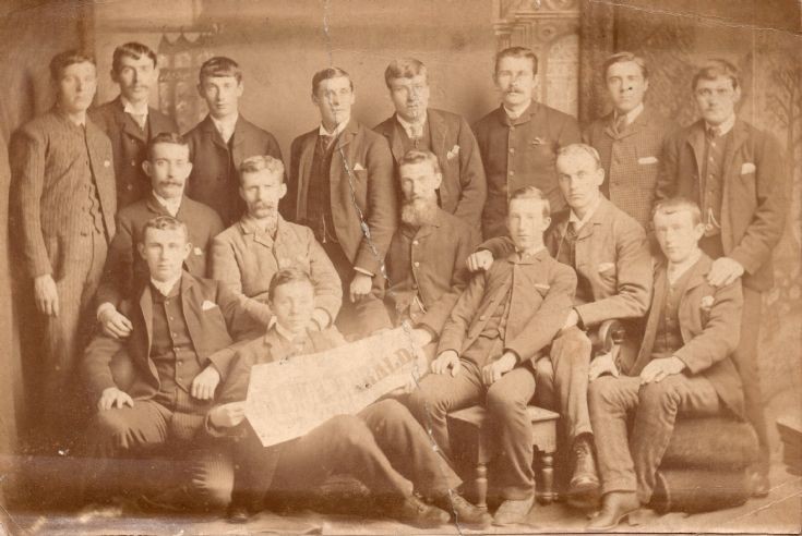 Staff of the Orkney Herald in the 1890s